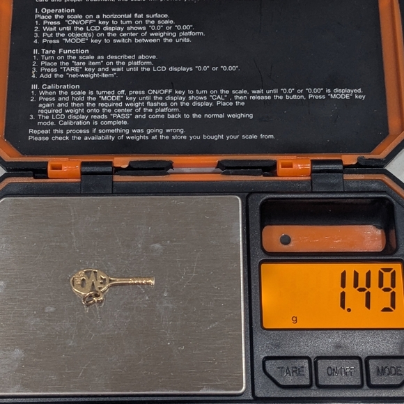 Rare-Retired 14K Gold James Avery Tennis Racket "LOVE" Charm/Pendant - Picture 11 of 11